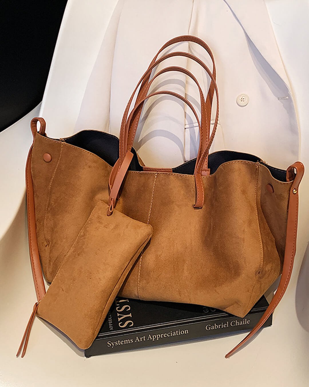 Adriana Suède Tote Tas