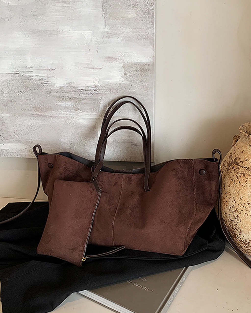Adriana Suède Tote Tas
