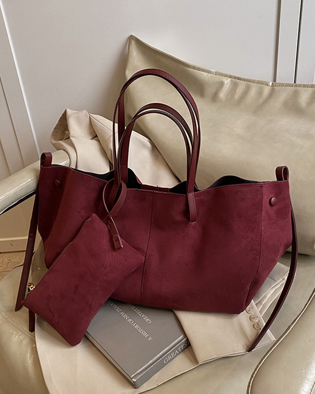 Adriana Suède Tote Tas