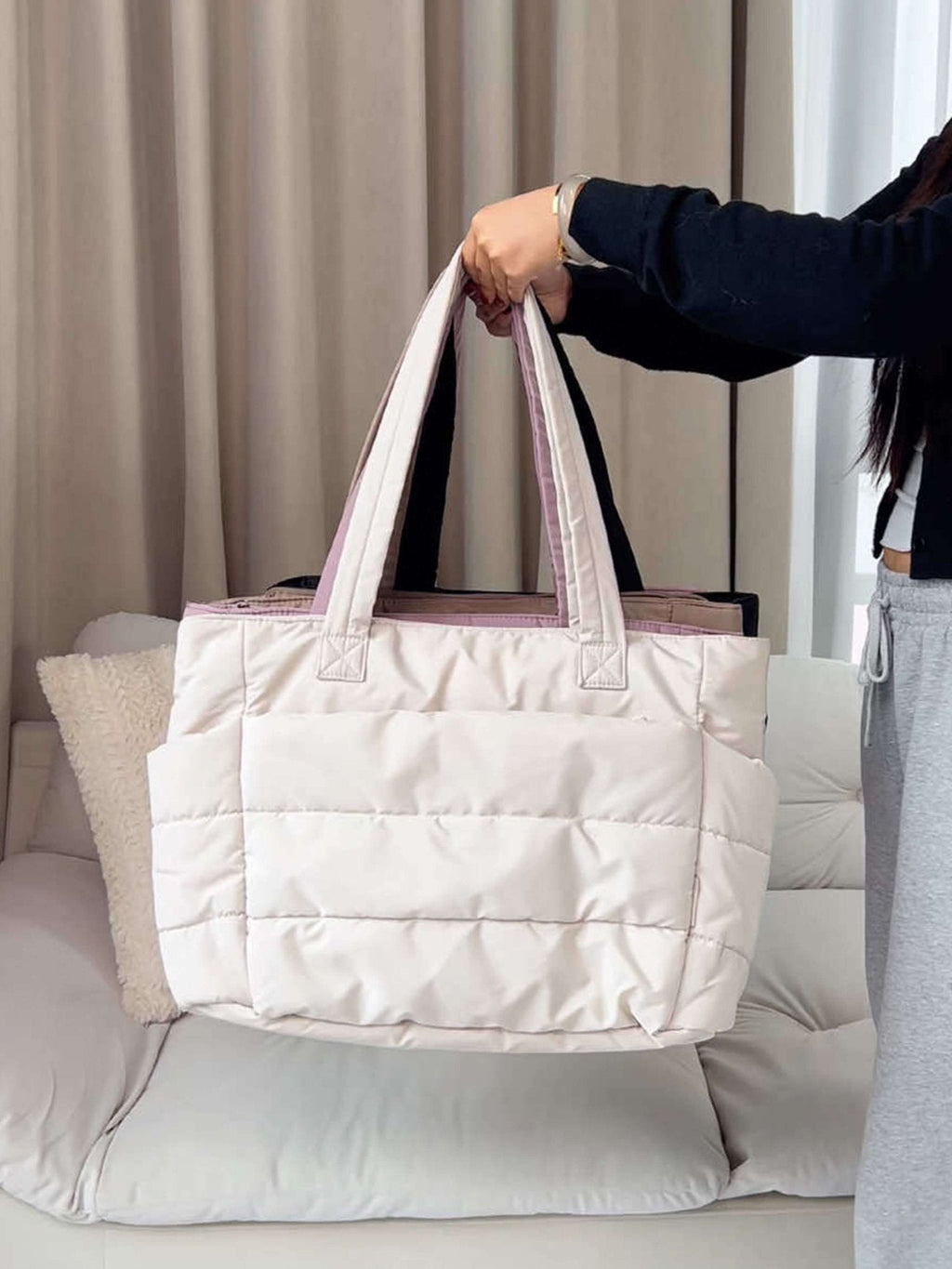 Alex Puffer Tote Tas