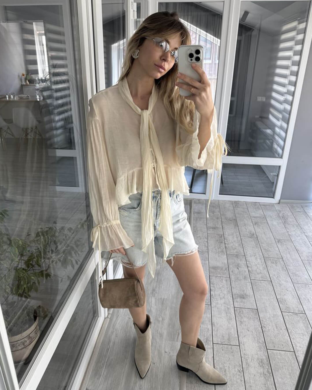 Ellaine Suède Mini Schoudertas