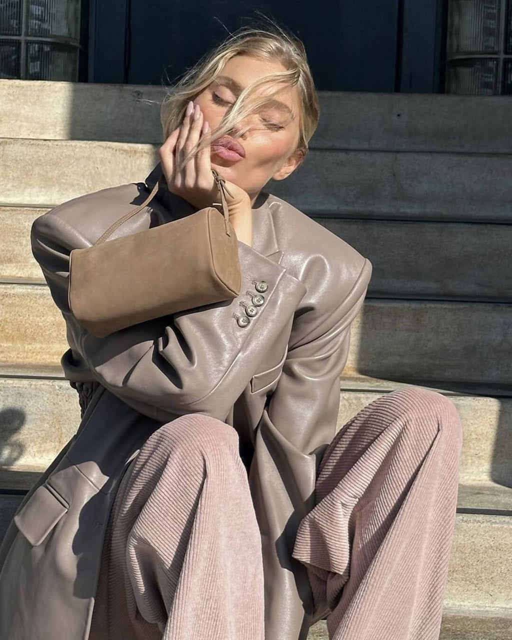 Ellaine Suède Mini Schoudertas