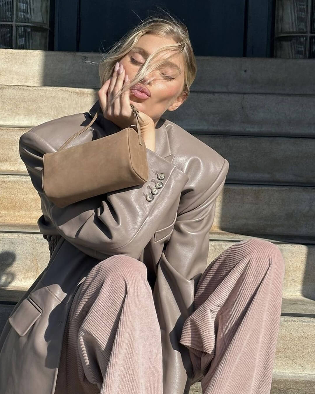 Ellaine Suède Mini Schoudertas