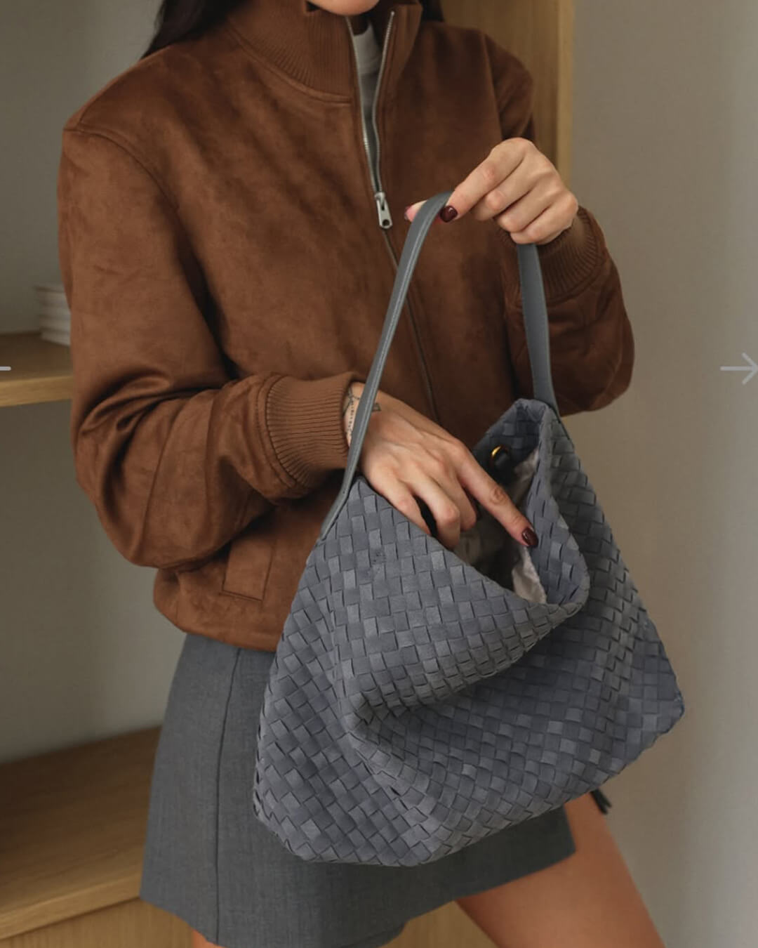 Marceline Suède Tote Tas
