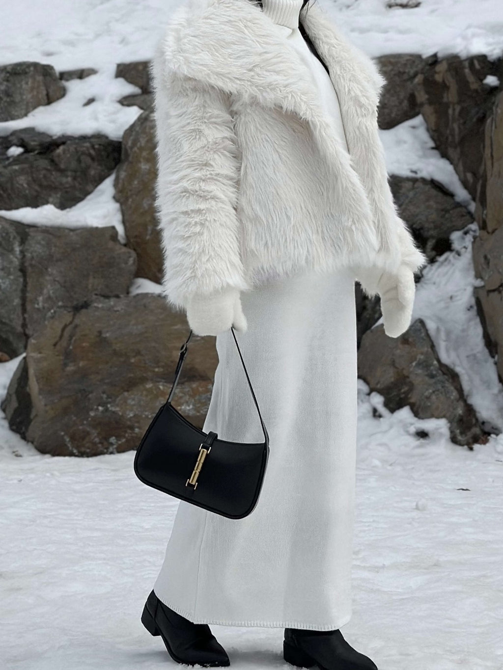 Roze clutch met bandje